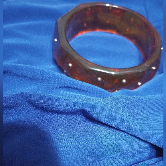 Clear Brown Bracelet/Bangle 7" - Picture 2 of 3